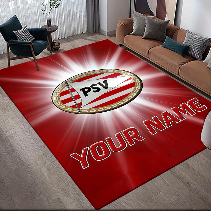 Custom Name,PSV Home Sofa Decoration for Living Room & Bedroom, Non‑Slip Play Flannel Floor Mat for Game Room