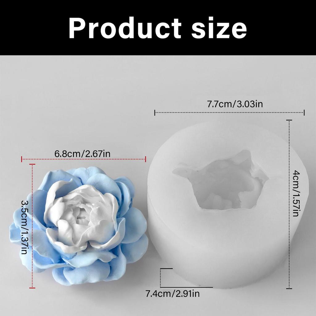 Flower Silicone Candle Molds for Making Candle Soap Epoxy Resin Multipurpose Silicone Mould for Gypsum Decoration