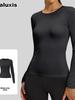 Autumn Slim Fit Bare Feel Sports Yoga Long Sleeve Pilates Fitness Top