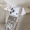 New 2026 Mirror Cartoon Cat Heart Phone Case For iPhone 17 Pro 16 15 14 Pro Max with Glitter Frame Shockproof Cover Girl