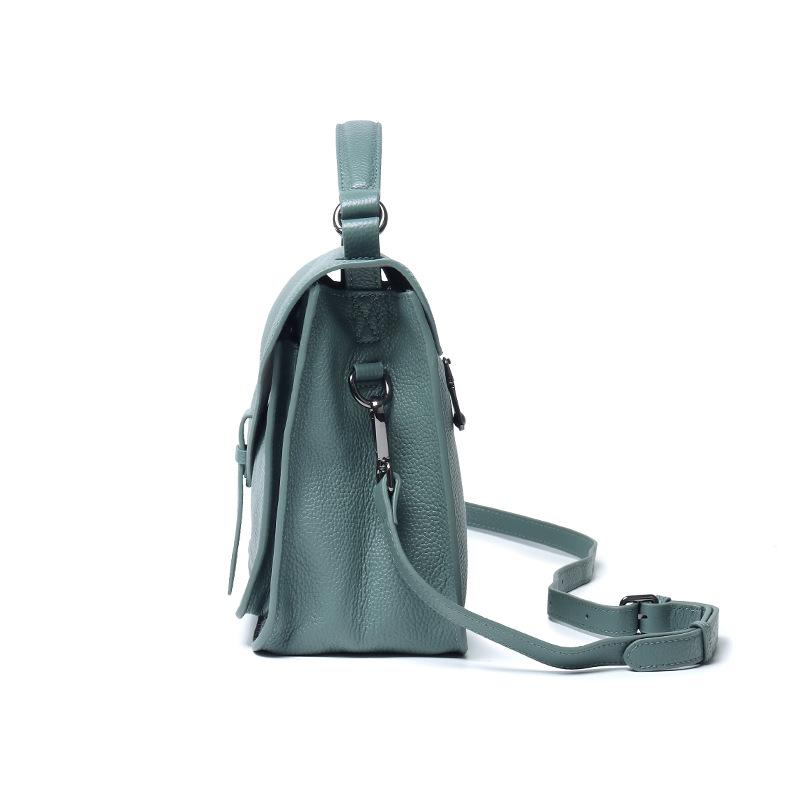 Borsa Messenger Portatile in Pelle di Mucca Primo Strato Borsa Messenger Retrò Grande Capacità Borsa da Donna in Pelle Tracolla Singola Rimovibile