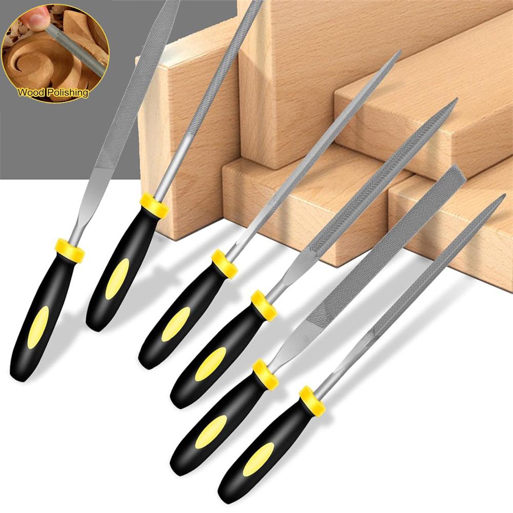 5/10 Pc Premium Needle File Set-High-Carbon Steel Files with Non-Slip Ergonomic Handles for Precise Filing on Wood Model Plastic