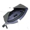 Inden Umhängetasche Sacoche Crossbody Hirschleder Schwarz x Schwarz Lack Libellenmuster [Indenya] 6614-01-008