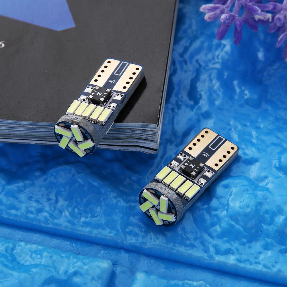 2 szt. T10 4014 15SMD LED Szerokość samochodu Światła lampy tablicy rejestracyjnej Żarówki