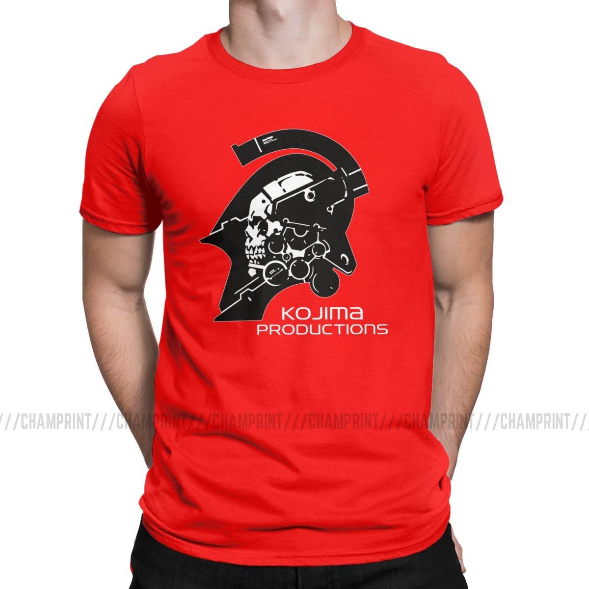 

Men TShirt Metal Gear Kojima Productions MGS Hideo Kojima 2019 Fashion Cotton Tees Death Stranding T Shirt Crew Neck Tops S