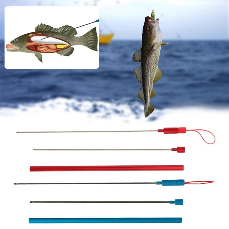 Fish Venting Hollow Needle Fish Deflation Tool Portable Fishing Tackle Saltwater Fish Venting Tool Driller Gas Needle