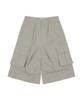 THE COLDEST MOMENT Tcm Easy Cargo Half Pants (Grey Beige)