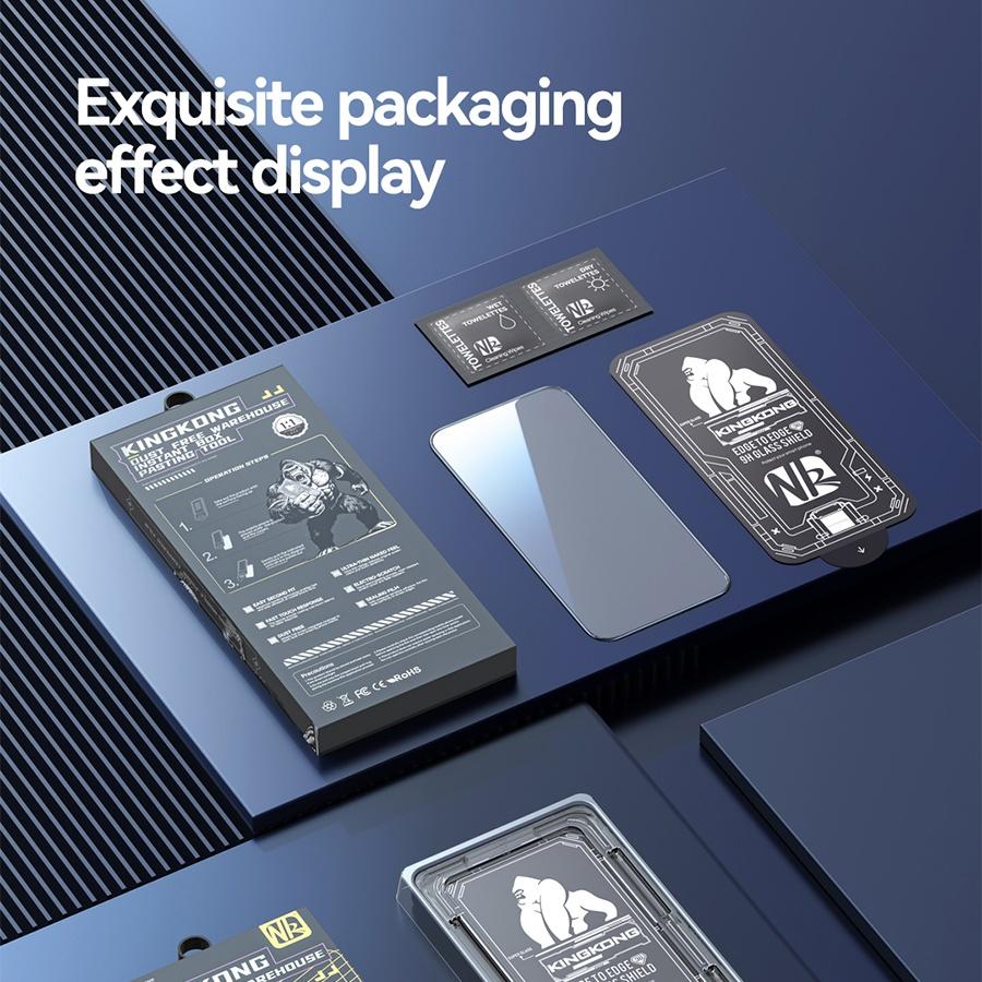 3pcs Magic Box Dust Proof Privacy Tempered Glass For iPhone 17 Pro Max Air 16 Pro Max 15 Pro Max 14 13 12 Pro Max Plus 16e Screen Protector