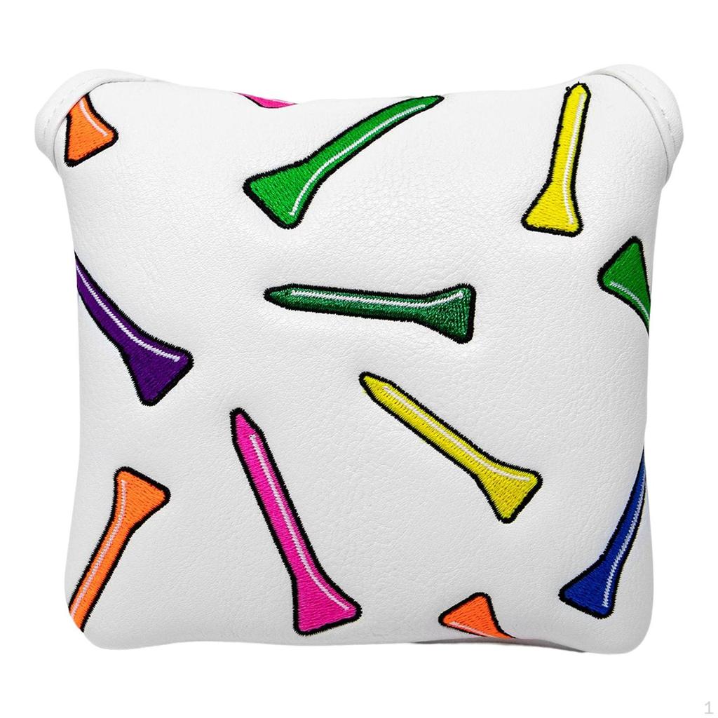 Durable Golf Mallet Putter Head Cover Club Kopfbedeckung Easy to PU Leather for Outdoor Sports