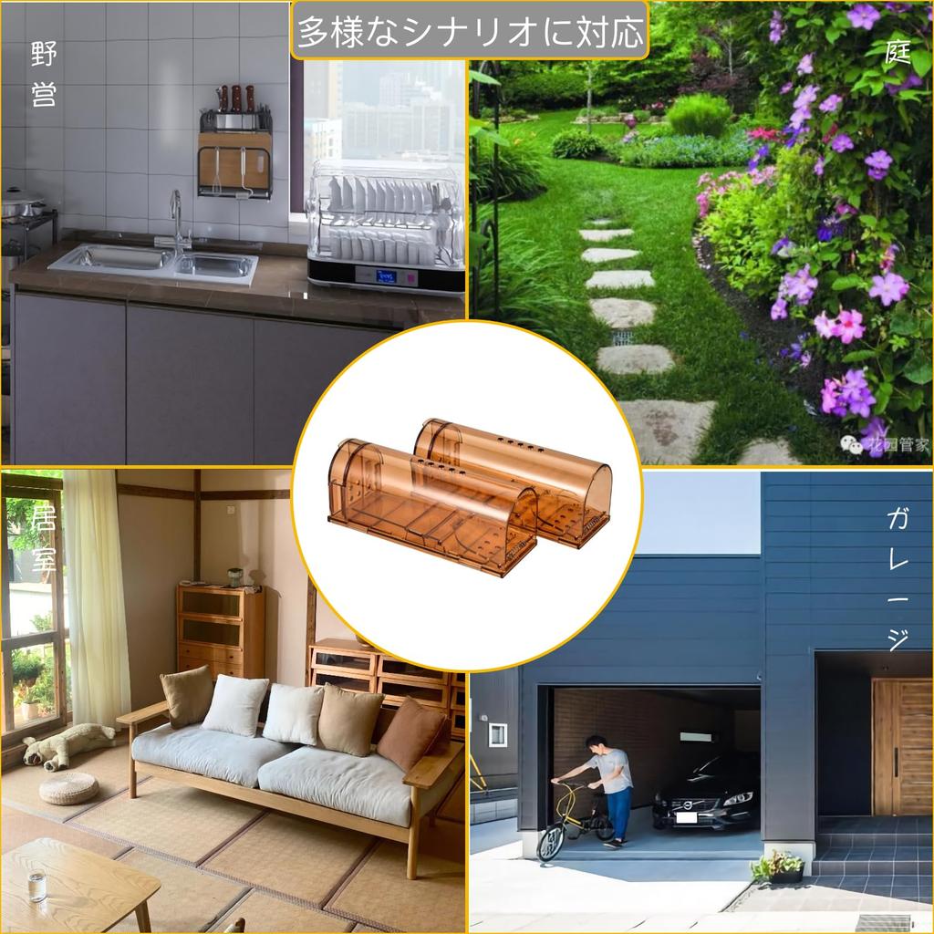 BEYOURCHOI Mouse Mouse Mouse for Small Mice Mouse Mouse Mouse Easy To Set Reusable of 2 Trap, Step-Type Trap, Repellent, Cylindrical, Only, Trap,