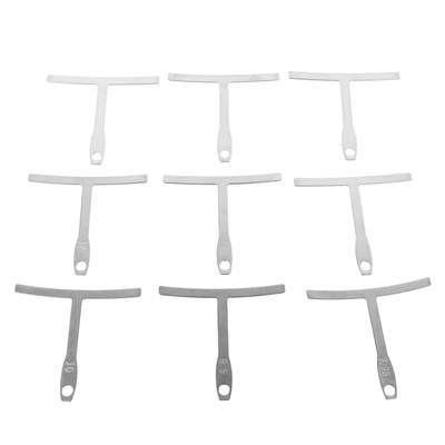 9 Pcs Gitarre Radius Gauge Edelstahl Unter String Radius Messung Lineal Gitarre Luthier Werkzeug