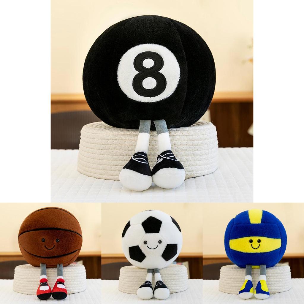 Plush Soccer Ball Toy With Legs For Kids And Home Decor Fun