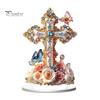 Double Sided Acrylic Ornaments Christmas Theme 2D Ornament, Double-sided Holiday Decoration, Festive Room Decor Stable Base Religious Ornament