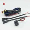 1set Motorcycles LED Spotlight Switch Fog Light Wiring Harness Relay Wire with Flash Wireless Controller Switch Universal