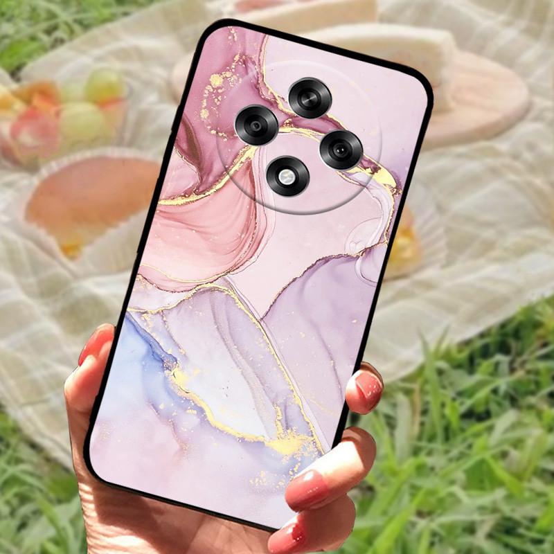 Für OPPO Reno 12 F Hülle Marmor Weiches Silikon Stoßfest Coque Für OPPO Reno 12F 5G Schützen Handyhülle Reno12F Fundas