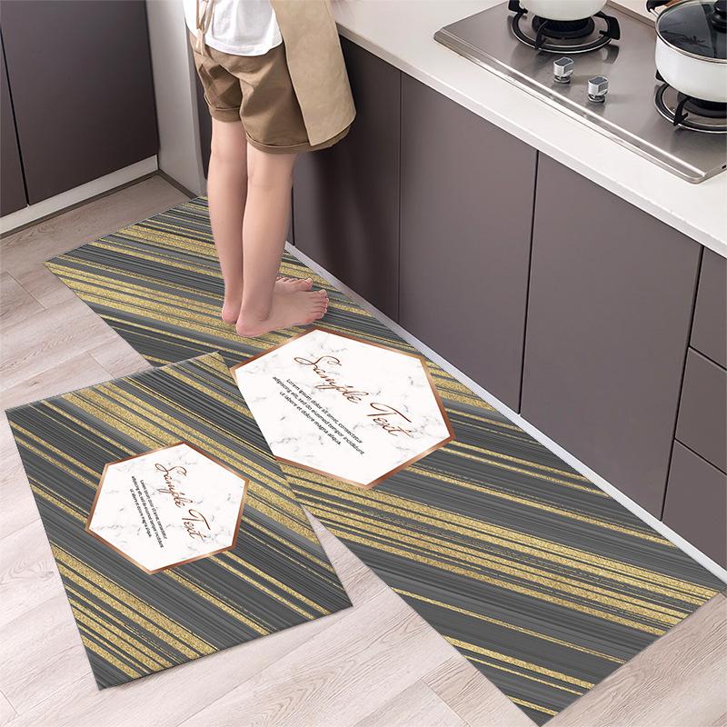 1Pcs Anti Fatigue Kitchen Rugs, OneHouse Marble Print Waterproof Non-Slip Thick Cushioned Kitchen Mat Heavy Duty Comfort Standing Mat for Kitchen