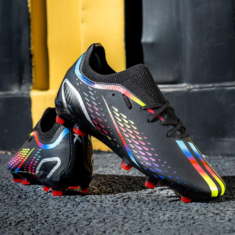 Chaussures de Football originales pour hommes, baskets d'extérieur en gazon artificiel pour enfants, crampons de Football