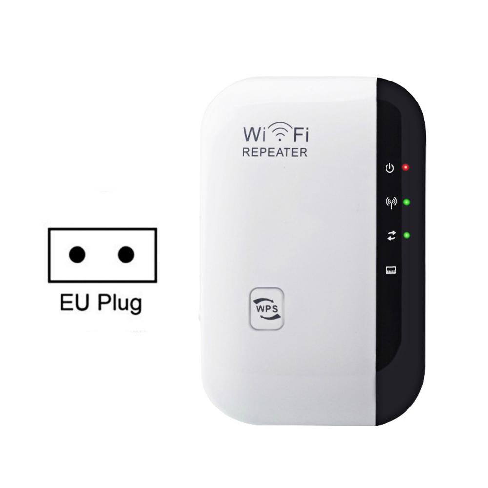 Wi-Fi Extender Signal Booster Wi-Fi Singal Range Repeater Up to 300Mbps Improves Wireless Coverage Access Point Integrated Antennas LAN Port