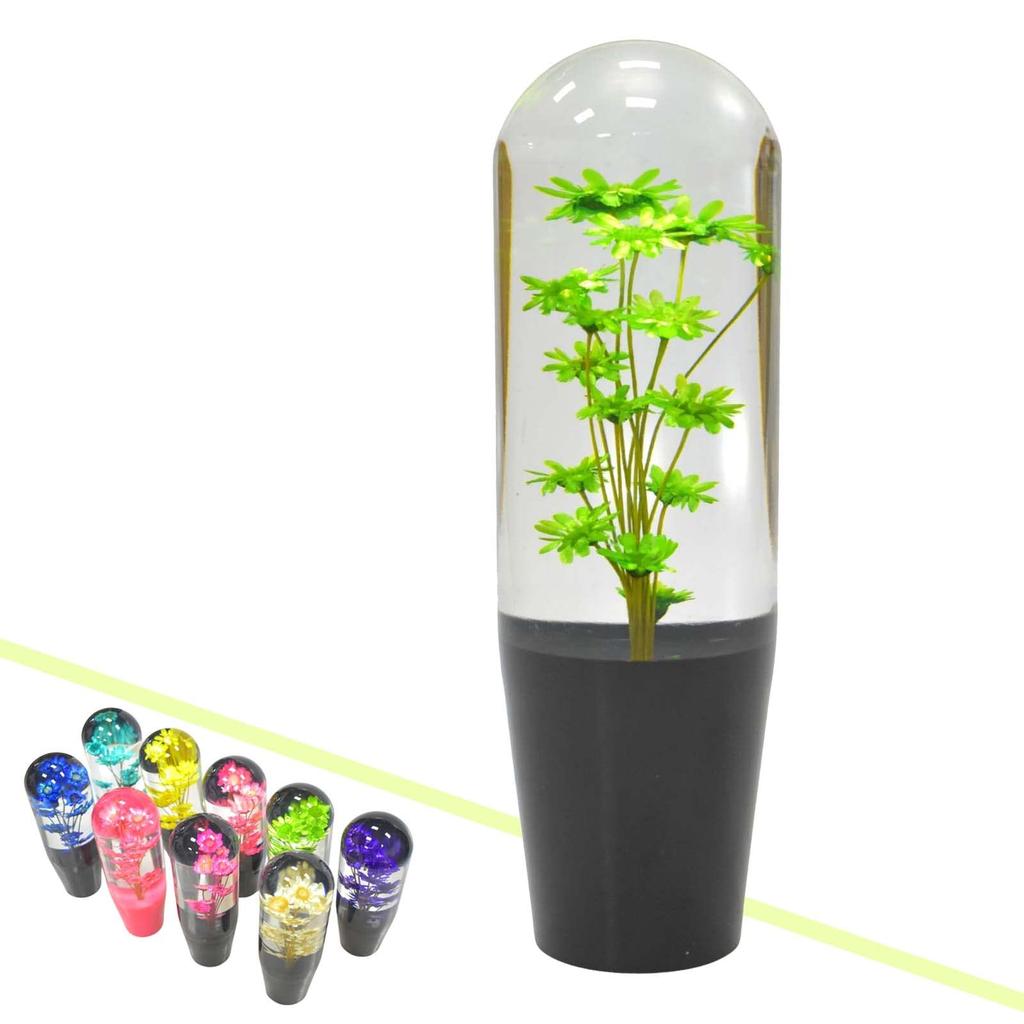 JINGLING Underwater Flower Shift Crystal Shift Universal Fit for AT and MT Compatible with Japanese Includes 3 1 Green Knob, Knob, Vehicles, Cars,