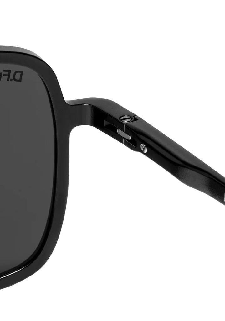 Dee Franklin Muni SQ Sunglasses, Black/Smoke, DFSU907001-BLAC