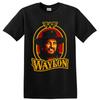 Waylon Jennings Country Singer T Shirt Western Cowboy Portrait Graphic Art Tee