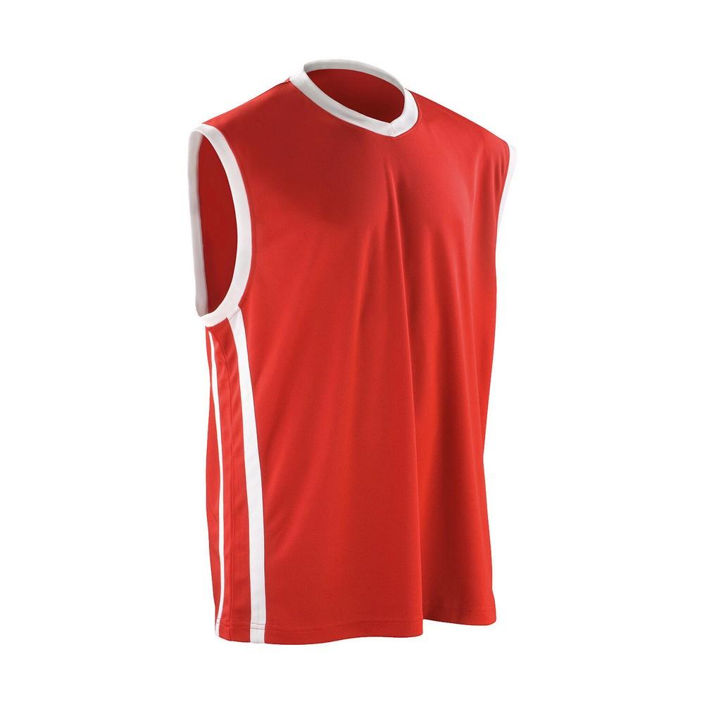 Spiro Mens Quick Dry Sleeveless Basketball Shirt