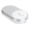 Wireless Rechargeable Bluetooth Optical USB Mouse for Desktop Laptop PC Computer 2.4Ghz (Silver)