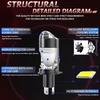 High Power H4 Led Projector Len Direct Insertion High Low Light Car Motorcycle Turbo Fan Lamp Super Bright Waterproof 1Pc