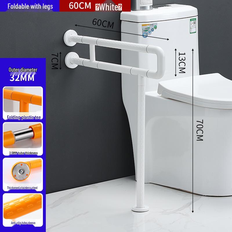 Leuchtender ABS Anti-Rutsch Handlauf für Toilette - Badezimmer Haltegriff für ältere und behinderte Menschen