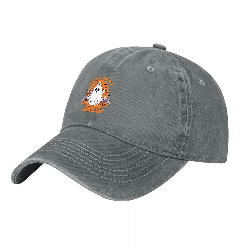Ghostbusters Crew Logo Washed Cotton Baseball Cap Classic Black Adjustable Fit Unisex Design Fan Essentials