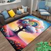 Colorful Abstract Tree of Life Carpet with Vibrant Floral Design Suitable for Use As an Anti-slip for Living Room Bedroom Sofas