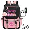 Star Kpop Peripheral Printed Backpack Girl School Bag Large Capacity Wear Backpack Boy Girl