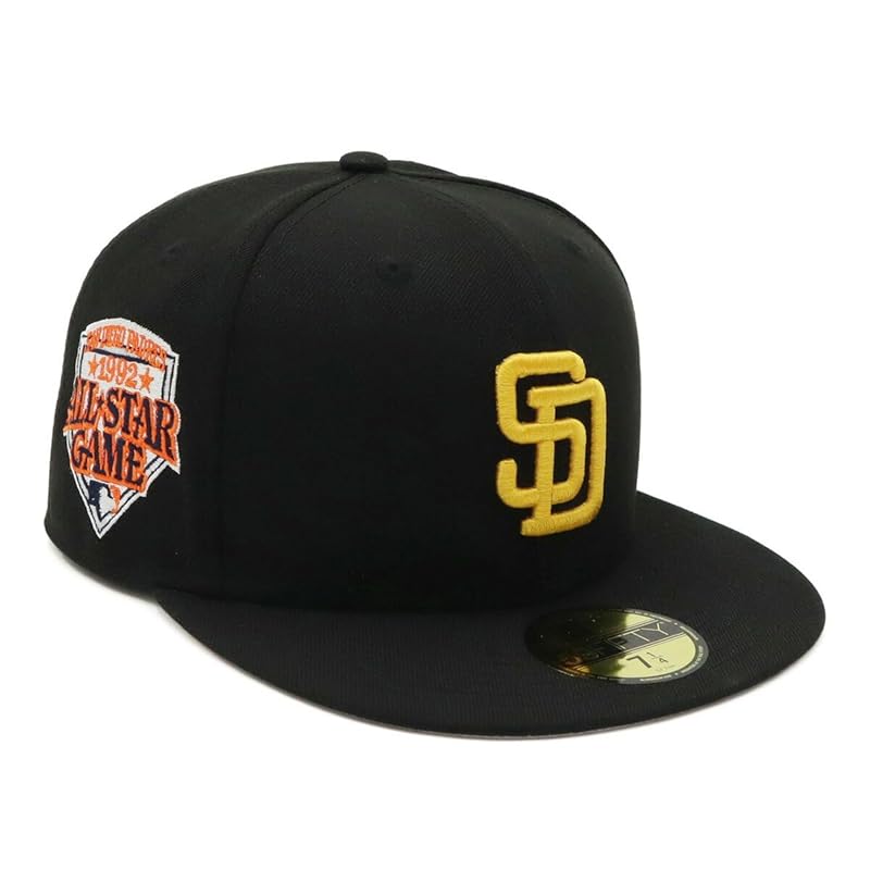 

[New Era] newera cap 59FIFTY 14561974 NER35C7098 MLB san diego padres SD black black black 7 5/8 SIDE PATCH UNDER VISOR ONSPOTZ special order men s