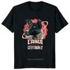 Laika USSR Funny Cartoon Dog T Shirt Hip Hop Harajuku Style Printed Men Clothing Tees Streetwear Hipster Loose Soft Tees Tshirt