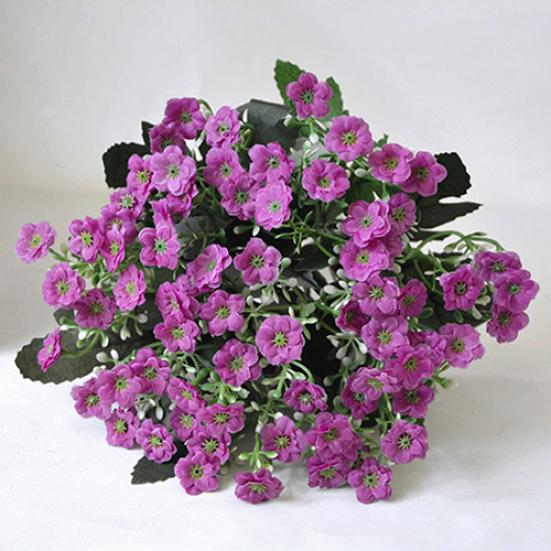 1Pc 6 Branches 36 Heads Simulation Silk Flower Milan DIY Art Wedding Home Decor