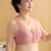Women's Front Zipper Plus Size Bra Vest Style Bra