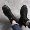 Men's Boots Winter Genuine Leather Boots Men's Snow Ankle Boots High-Top Single-Layer Boots Middle Top Working Wear Men's Shoes