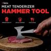 Meat Tenderizer Mallet - Heavy Duty Aluminum Meat Mallet Pounder - 2-Sided Meat Hammer Tenderizer for Softening and Flattening.