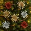 Glitter Artificial Christmas Flower DIY Xmas Decorative Flowers  HolidaySupplies