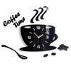 Wall Clock Coffee Time 3d Cup Lumarko!