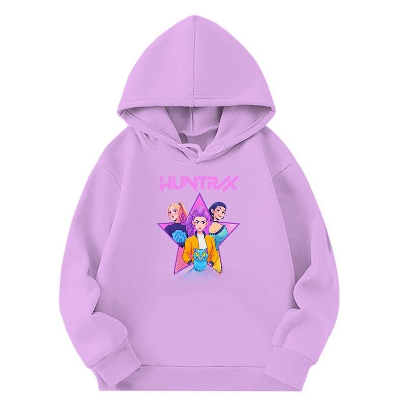 Kids Hoodies & Sweatshirts KPop Demon Hunters Printed Children's Loose Hoodies