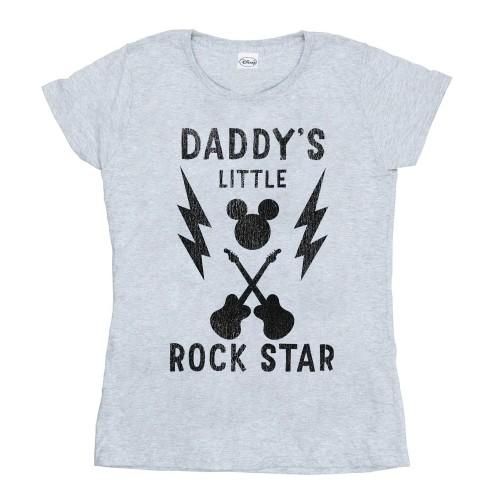 Disney Womens/Ladies Mickey Mouse Daddy´s Rock Star Cotton T-Shirt