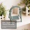 Freestanding Wooden Miniature Swing with A-Shaped Collectible Model