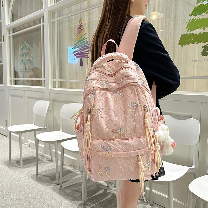 Schulrucksack für Damen der Mittelstufe, leicht, großes Fassungsvermögen, Computerrucksack