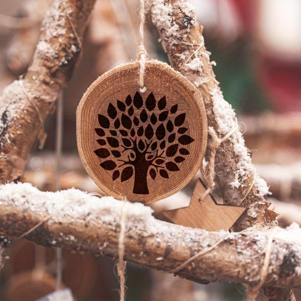 36 ks Opakovaně použitelných šablon pro malování stromů Kulatá šablona Strom života pro dřevo Zeď Plátno Podlaha Scrapbook Látka Domácí dekorace Umělecké potřeby