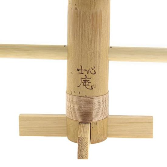 Mori no Kami Glasses Stand for 3 Natural Handmade by Shishinan Bamboo Workshop Glasses, Bamboo, Beige,