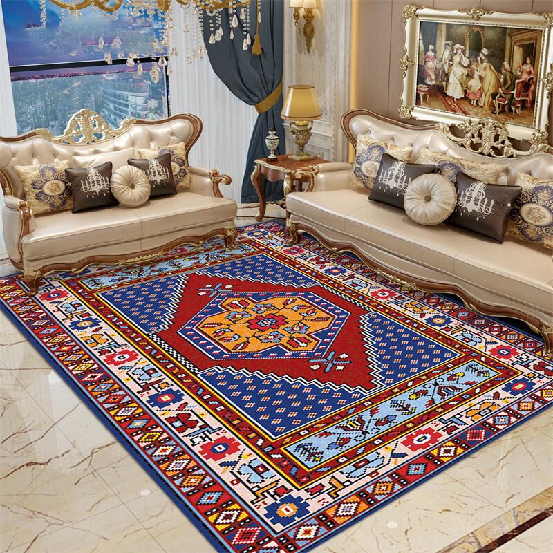 Artistic Retro Carpet for Home Bedroom Living Room Sofa Coffee Table Mat