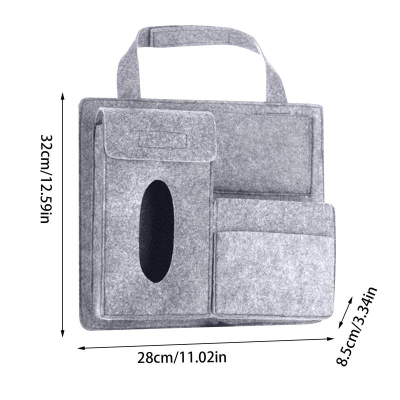 Organizér na zadní sedadlo do auta Držák na ubrousky z plsti Organizér na zadní sedadlo do auta Vícekapsový úložný box na autosedačku Taška do auta