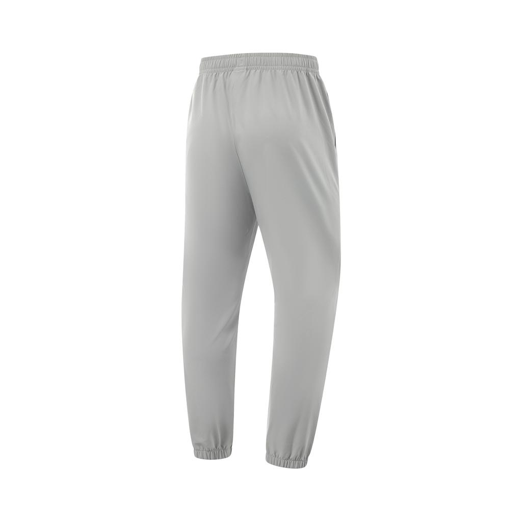 Li-Ning Casual Solid Color Tapered Knit Sports Pants Men bottoms Geological-Gray AYKV135-5