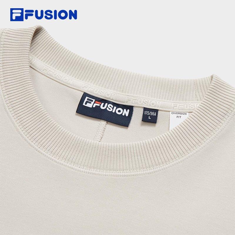 FILA FUSION Unisex Trendy Knit Pullover Sweatshirt
